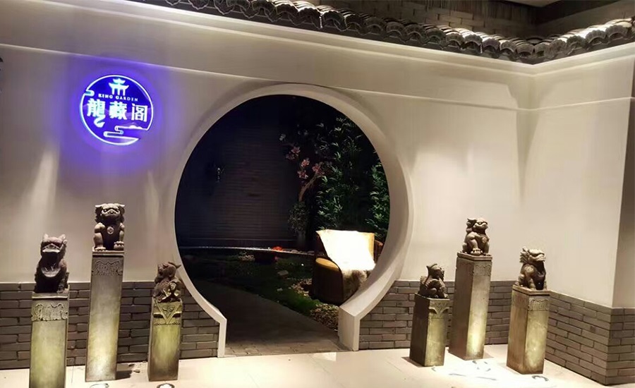 杭州龙藏阁展厅金属琉璃瓦工程