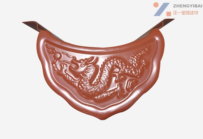 喷涂金属仿古瓦红色